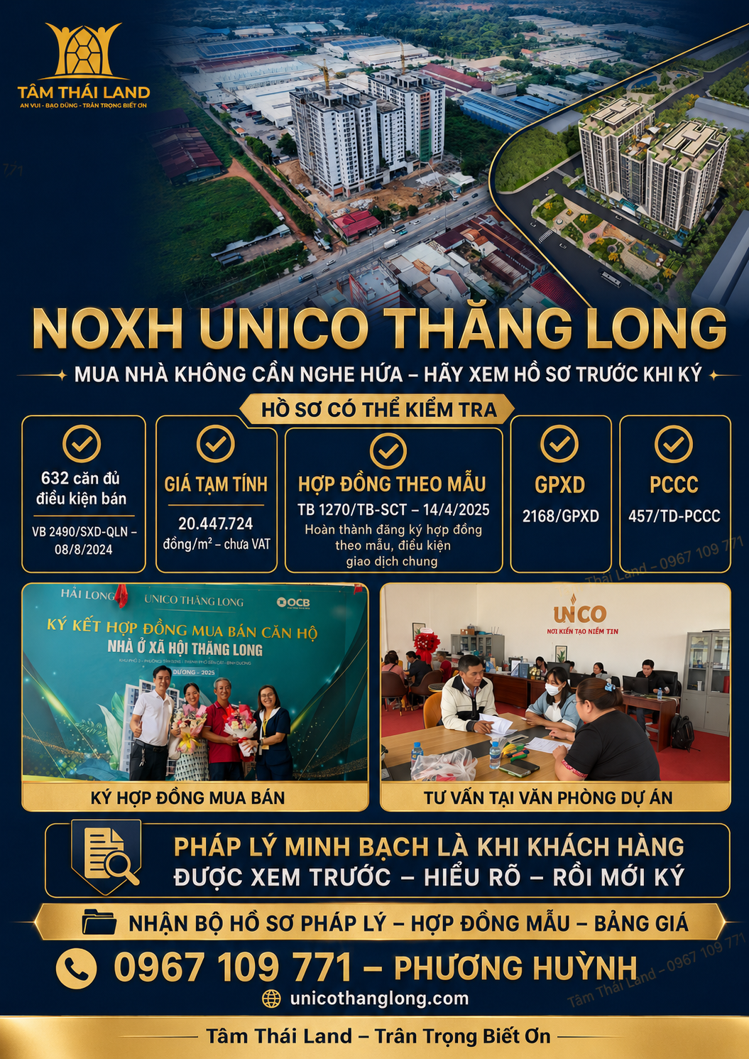 Hồ sơ cần chuẩn bị khi đăng ký mua NOXH Unico Thăng Long