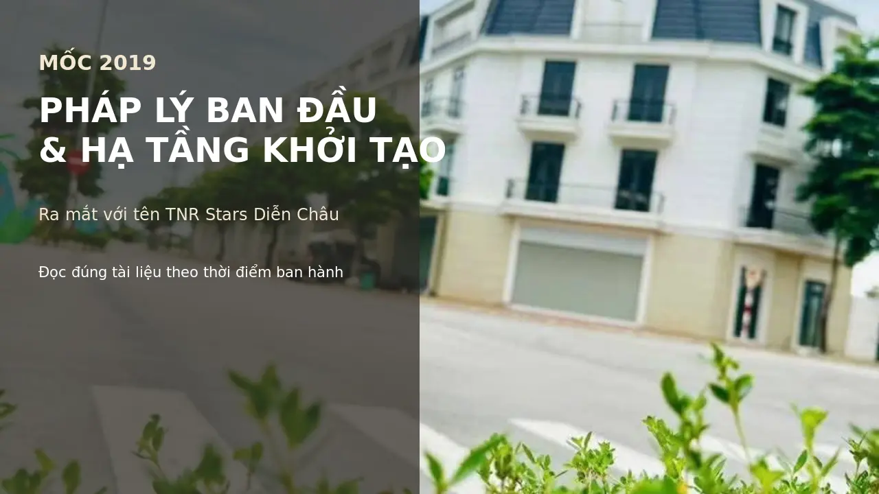 Ảnh thực tế Aquamarine Diễn Châu minh họa mốc khởi đầu năm 2019