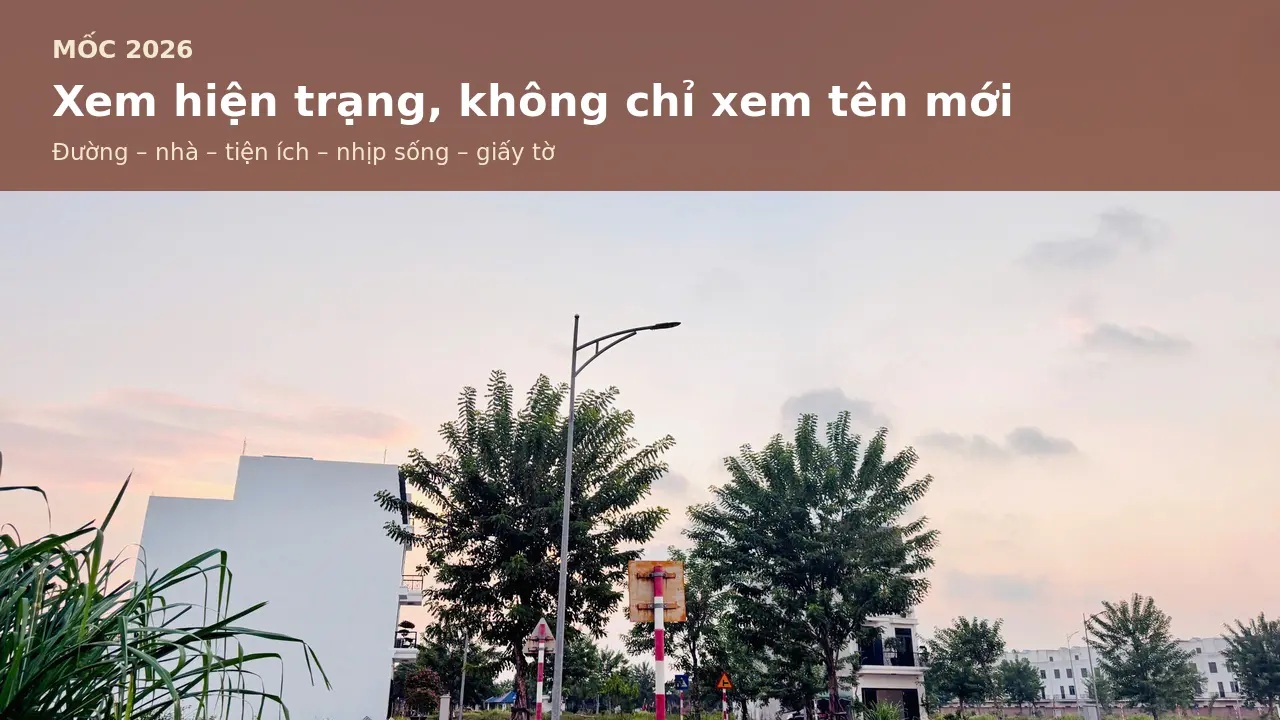 Ảnh thực tế đường nội khu Aquamarine Diễn Châu năm 2026