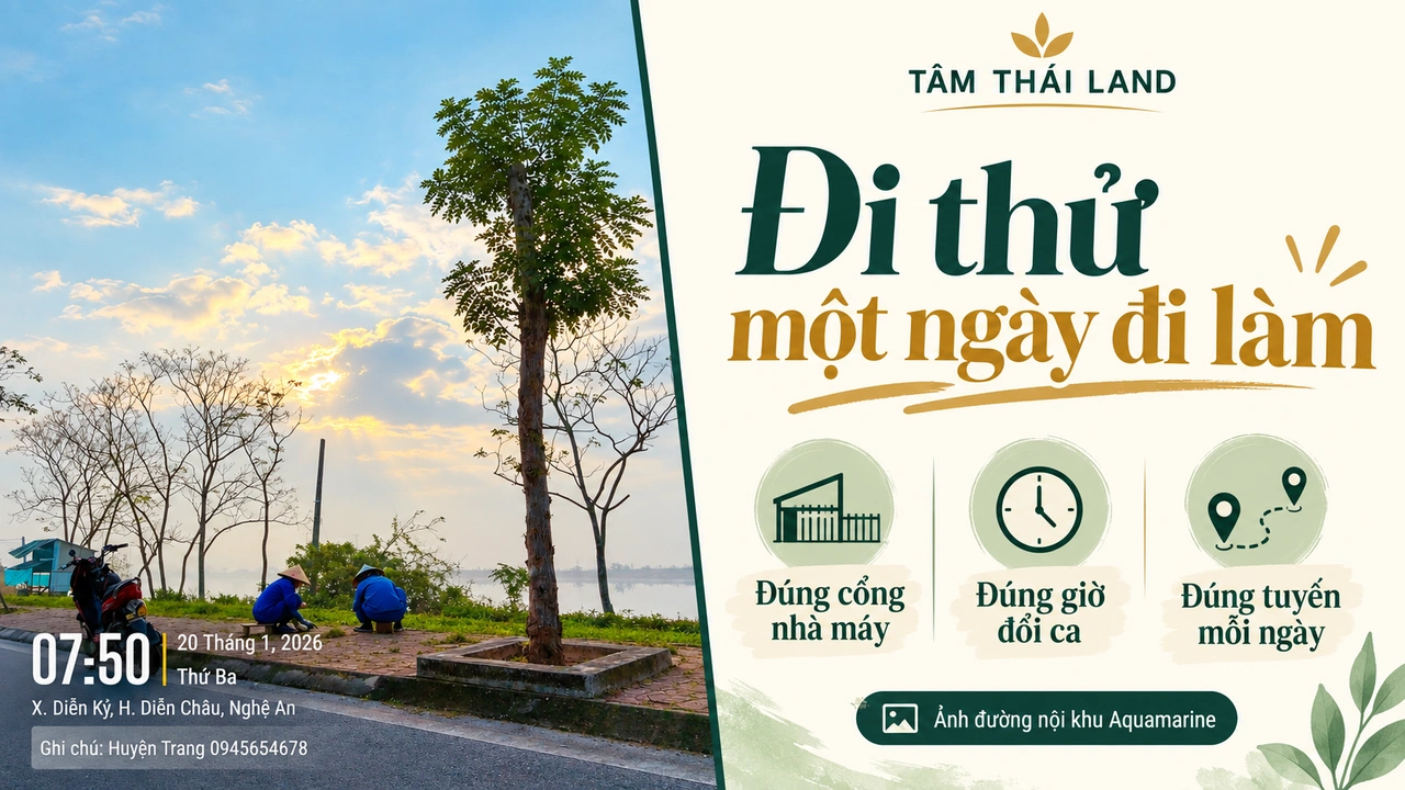 Ảnh minh họa biên tập từ tư liệu đường nội khu Aquamarine với ba gợi ý kiểm tra hành trình đi làm
