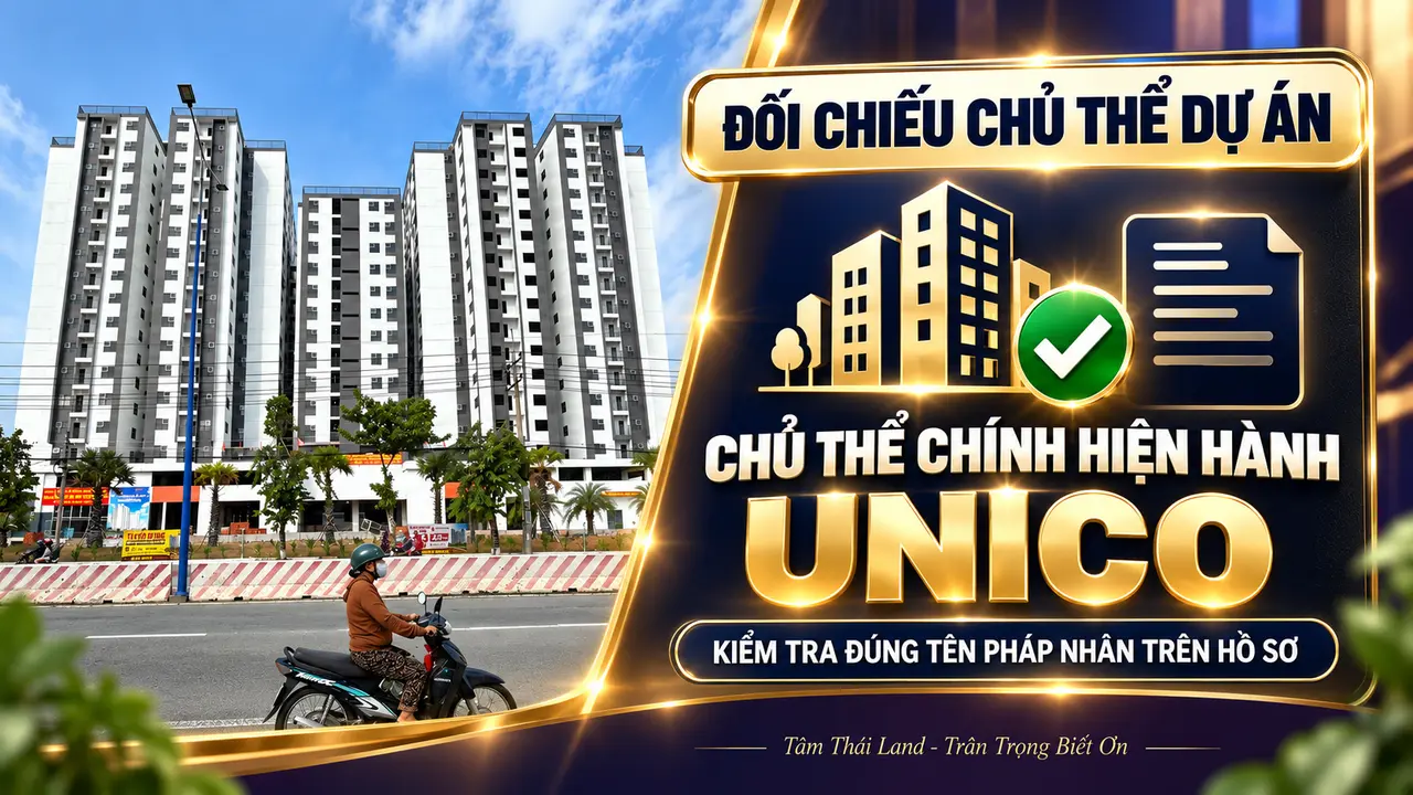 Ảnh công trình Unico Thăng Long cùng hướng dẫn đối chiếu chủ thể chính hiện hành là Unico.