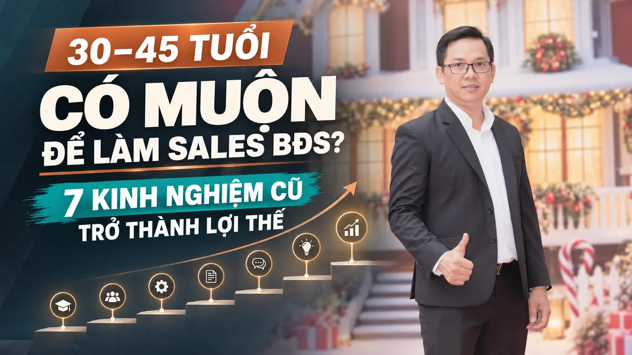 Có nên làm sales bất động sản ở tuổi 30–45? 7 kinh nghiệm cũ giúp bạn bắt đầu tự tin hơn