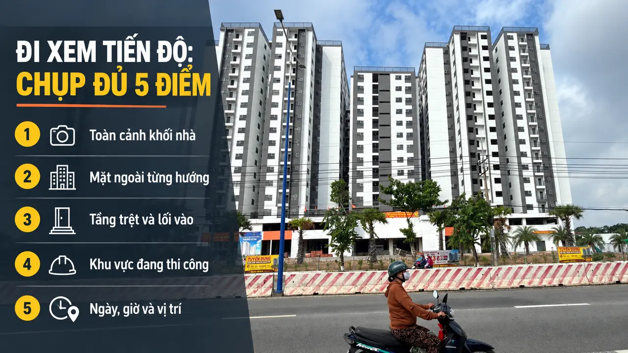 Năm điểm nên chụp khi đi xem tiến độ Unico Thăng Long