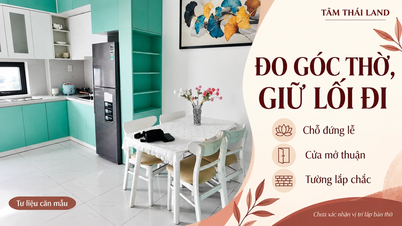 Đồ họa từ tư liệu căn mẫu Thăng Long mốc tên tệp 23/9/2026, gợi đo chỗ đứng lễ, cửa mở và kiểm tường lắp; đối chiếu ảnh gốc/hiện trường.