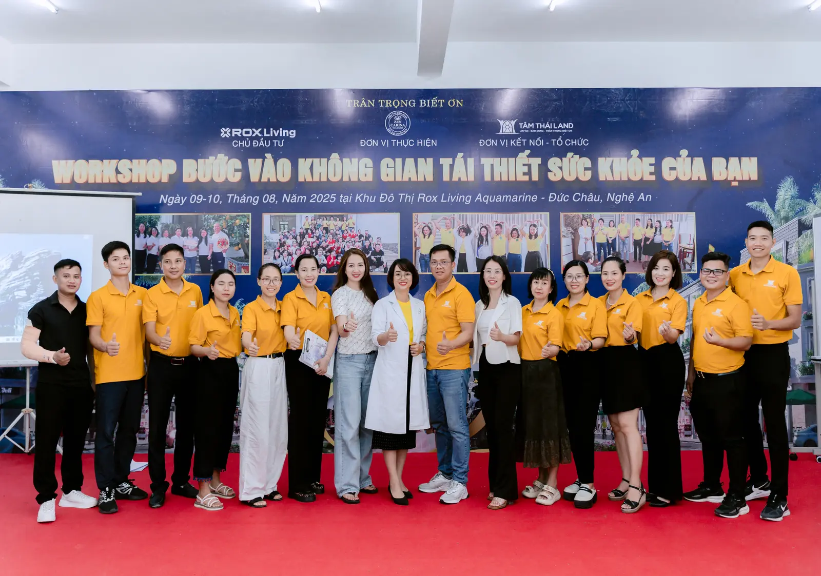Đội ngũ đồng hành tại chương trình chăm sóc sức khỏe cộng đồng ở Nghệ An