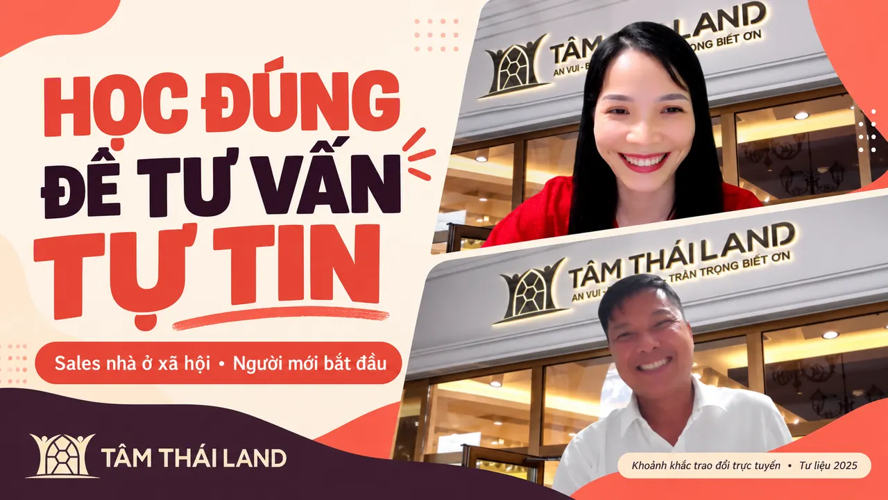 Giúp một gia đình mua căn nhà đầu tiên: Người mới làm sales nhà ở xã hội cần học gì để tư vấn tự tin và đúng?
