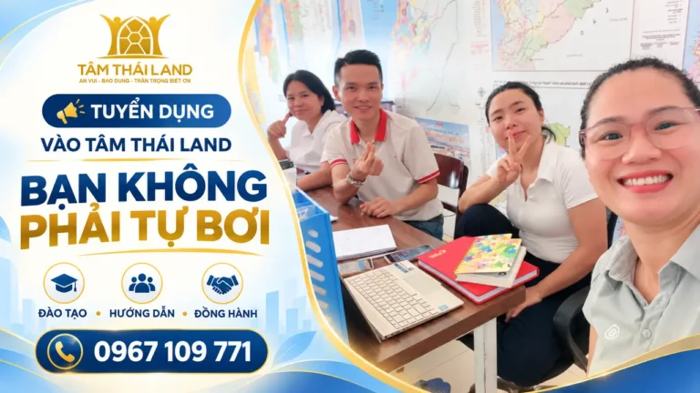 Người mới làm sales bất động sản được đồng đội Tâm Thái Land hỗ trợ