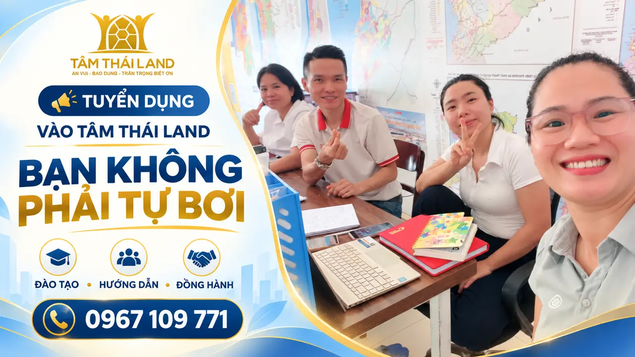 Người mới làm sales bất động sản được đồng đội Tâm Thái Land hỗ trợ