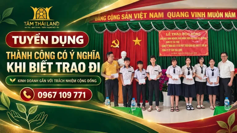 Văn hóa Tâm Thái Land thành công có ý nghĩa khi biết trao đi