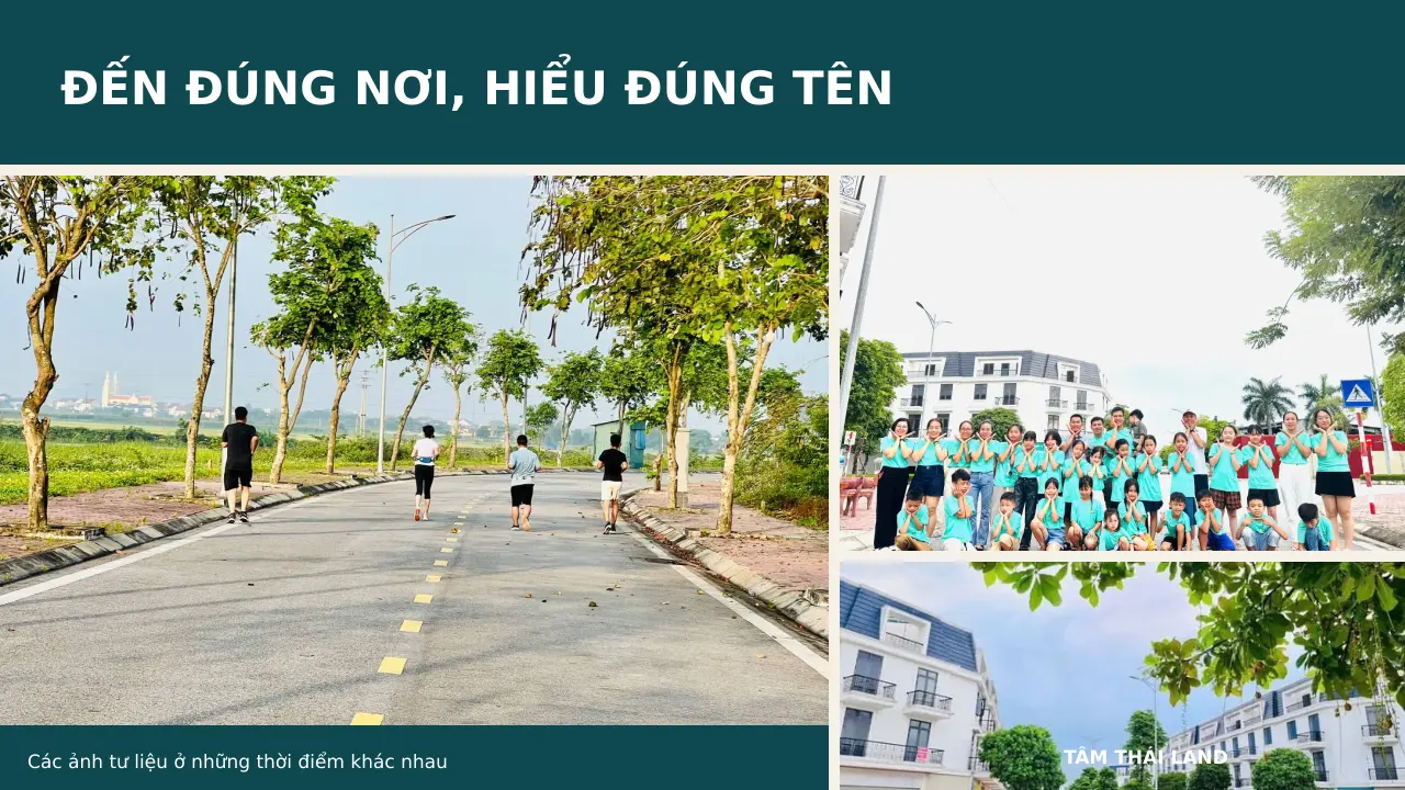 Người đi bộ trên đường nội khu, nhóm hoạt động cộng đồng và dãy nhà tại Aquamarine Diễn Châu