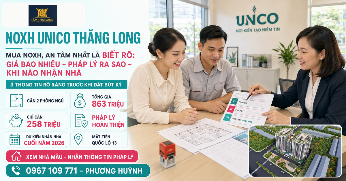 Khách hàng trao đổi với tư vấn viên để kiểm tra sơ bộ điều kiện mua nhà ở xã hội Unico Thăng Long