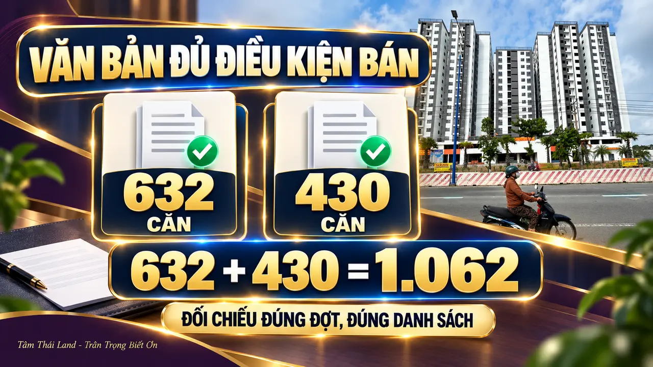 Hai văn bản đủ điều kiện bán 632 căn và 430 căn tại dự án Unico Thăng Long.