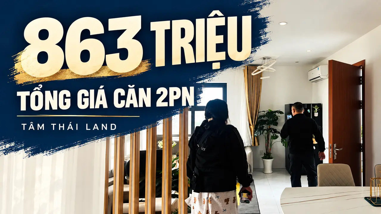 Khách xem căn mẫu Nhà ở xã hội Thăng Long và mốc tổng giá căn 2PN 863 triệu đồng