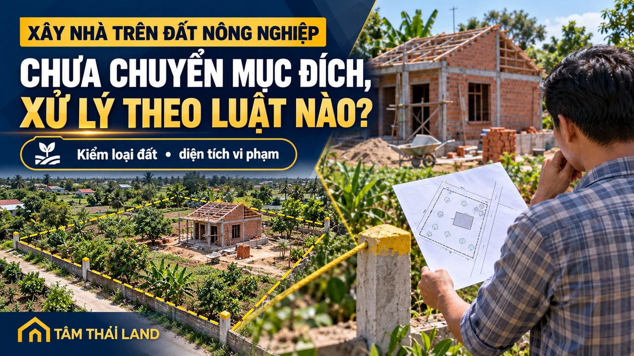 Xây nhà trên đất chưa chuyển đúng mục đích: Từ 26/8/2026 có thể bị xử lý theo quy định nào?