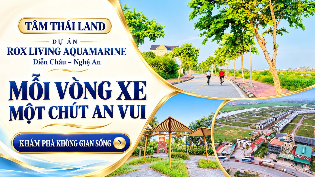 Người đạp xe trên đường cây xanh, chòi nghỉ và toàn cảnh Aquamarine.
