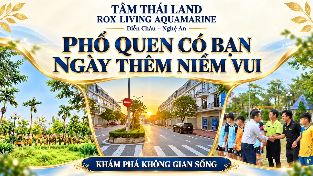 Thiết kế Aquamarine Diễn Châu, Nghệ An, ghép cây xanh, đường nội khu và tư liệu nhóm người gặp gỡ