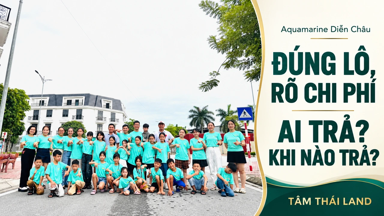 Thiết kế từ tư liệu nhóm người bên dãy nhà Aquamarine với câu hỏi đúng lô rõ chi phí ai trả khi nào trả