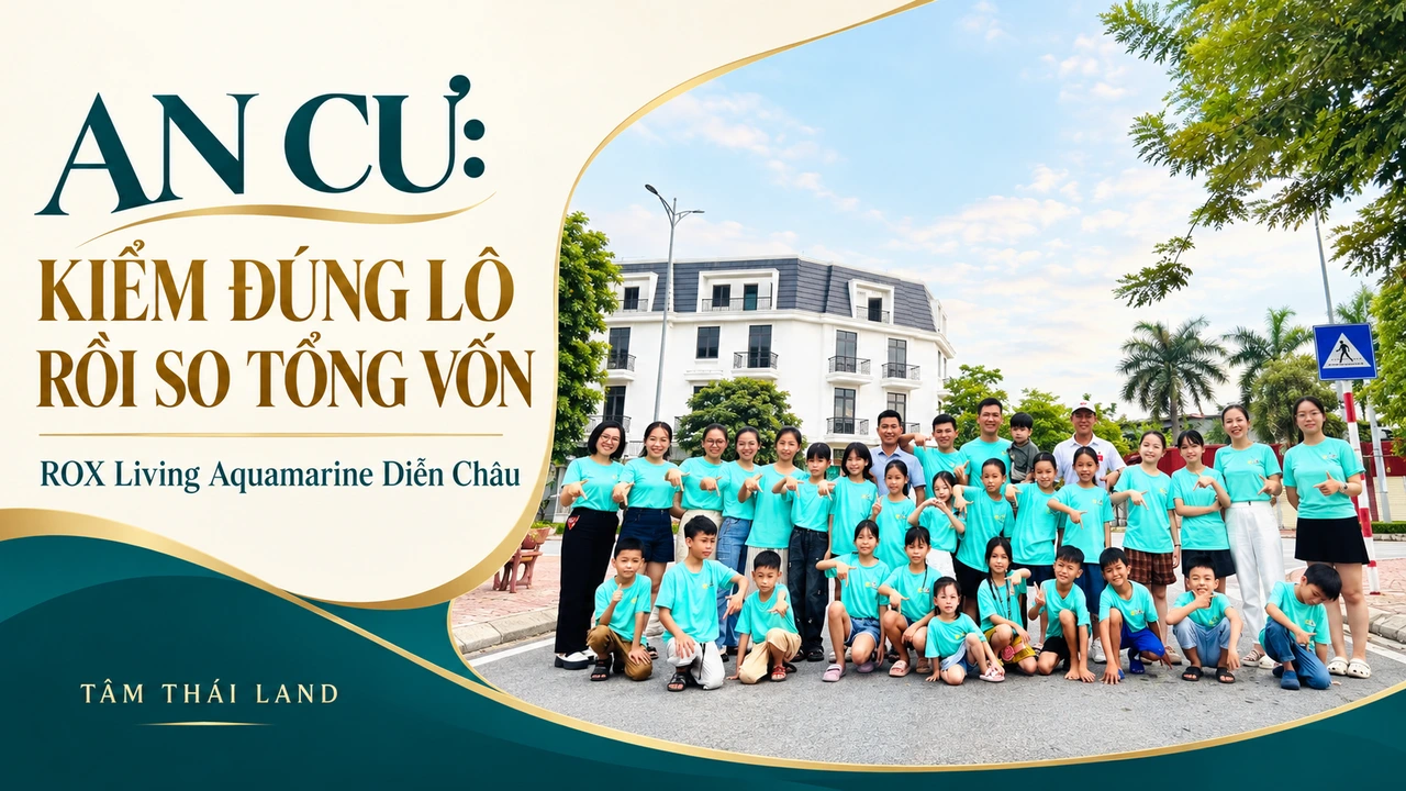 Ảnh tư liệu nhóm người bên dãy nhà Aquamarine và thông điệp kiểm hồ sơ đúng lô trước so tổng vốn an cư