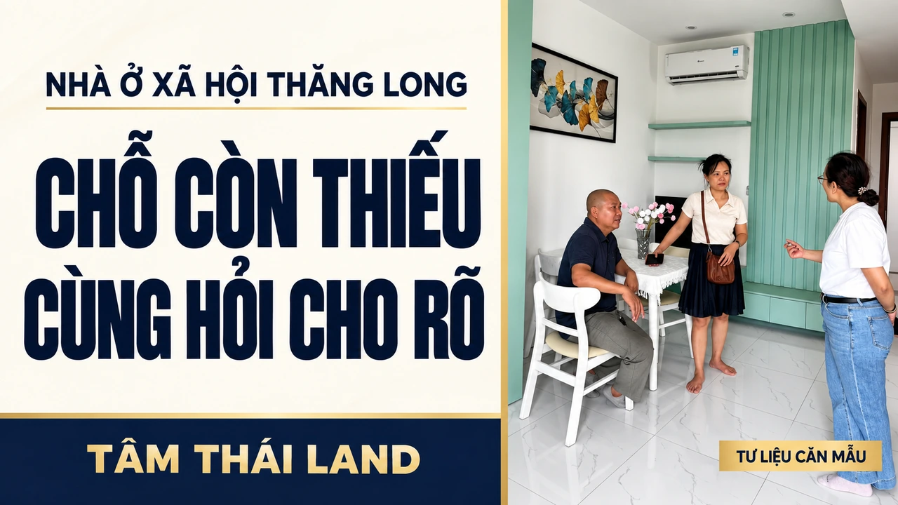 Đồ họa chỗ còn thiếu: cùng hỏi cho rõ từ ảnh ba người tham quan trong không gian bàn ăn căn mẫu Nhà ở xã hội Thăng Long