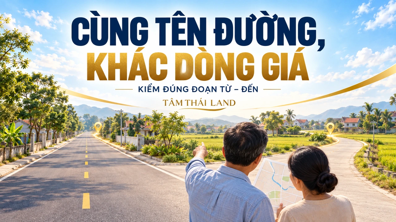 Minh họa gia đình đối chiếu bản đồ và đoạn đường khi tra bảng giá đất Diễn Châu