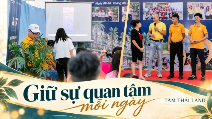Collage người tham dự và phần trao đổi tại workshop sức khỏe ở Aquamarine