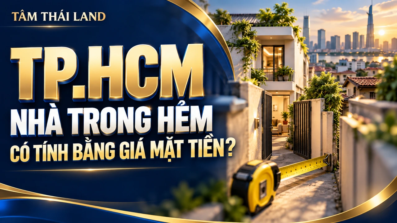 Minh họa TP.HCM, NHÀ TRONG HẺM, CÓ TÍNH BẰNG GIÁ MẶT TIỀN?.