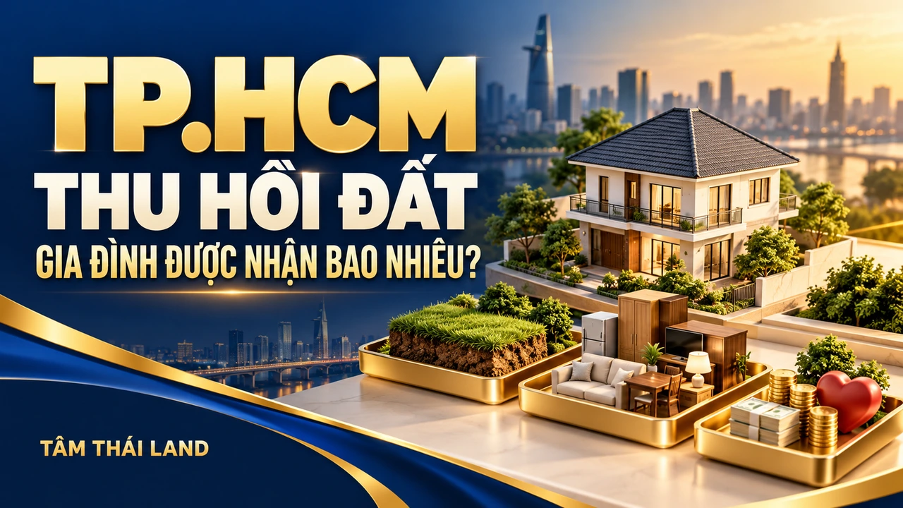 Minh họa TP.HCM, THU HỒI ĐẤT, GIA ĐÌNH ĐƯỢC NHẬN BAO NHIÊU?.