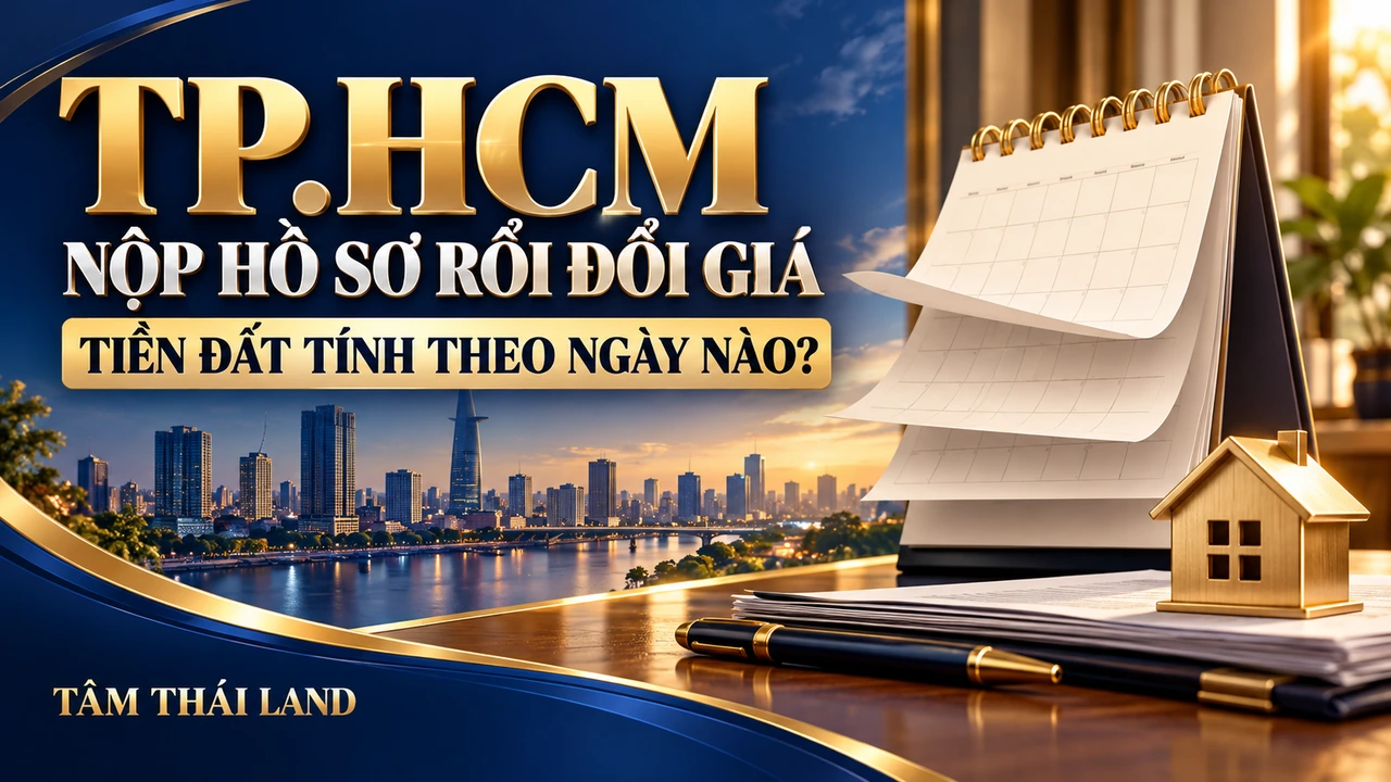 Minh họa TP.HCM, NỘP HỒ SƠ RỒI ĐỔI GIÁ, TIỀN ĐẤT TÍNH THEO NGÀY NÀO?.