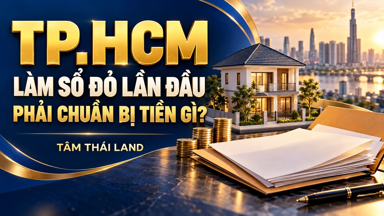 Minh họa TP.HCM, LÀM SỔ ĐỎ LẦN ĐẦU, PHẢI CHUẨN BỊ TIỀN GÌ?.