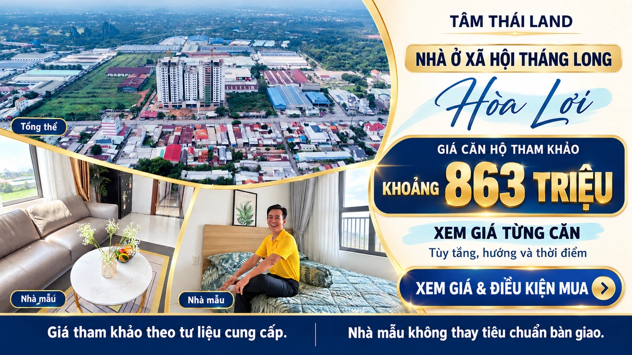 Thiết kế Nhà ở xã hội Thăng Long gồm toàn cảnh dự án, phòng khách và góc nghỉ căn mẫu.