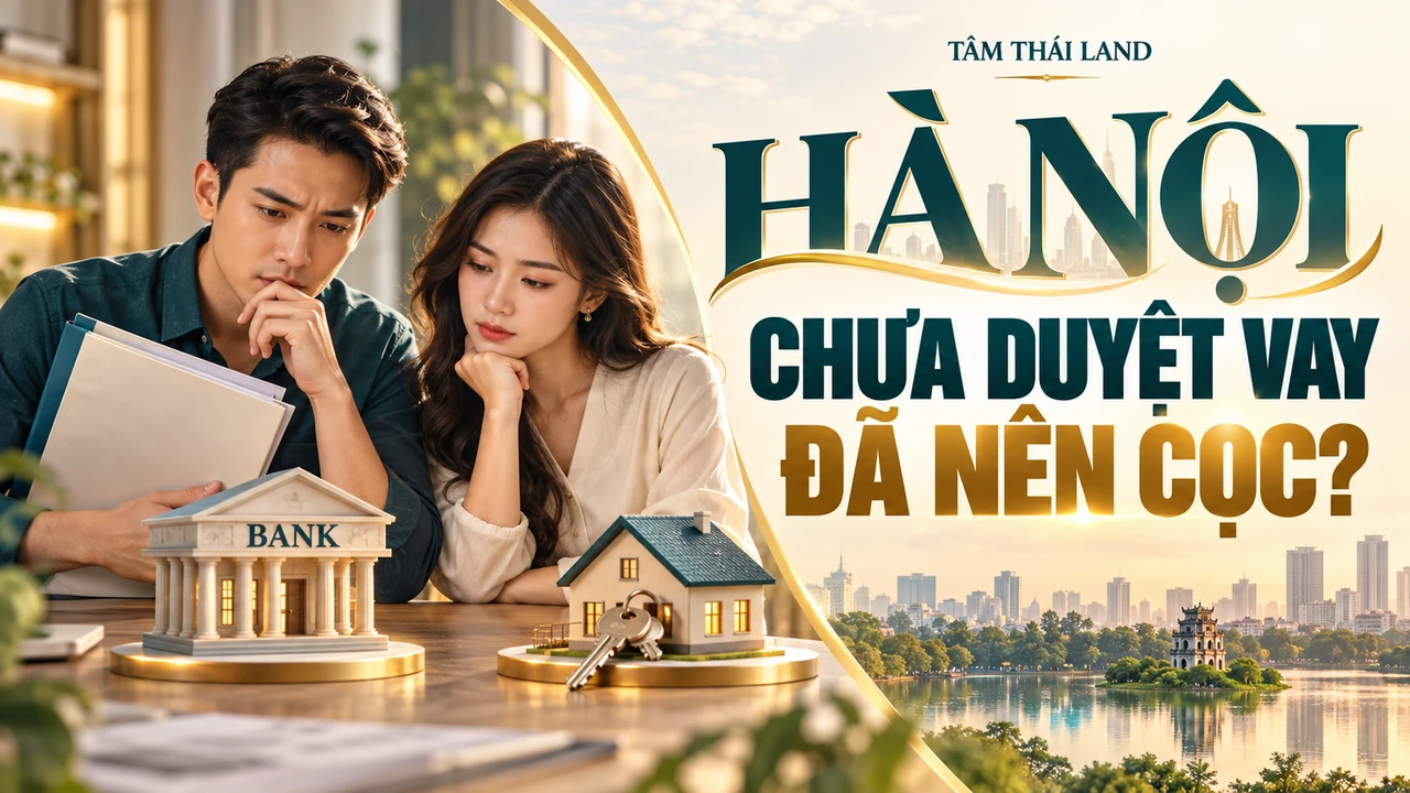 Đặt cọc mua nhà Hà Nội khi vay ngân hàng: Cần ghi gì?; minh họa AI, không phải giao dịch hay hồ sơ thực tế.