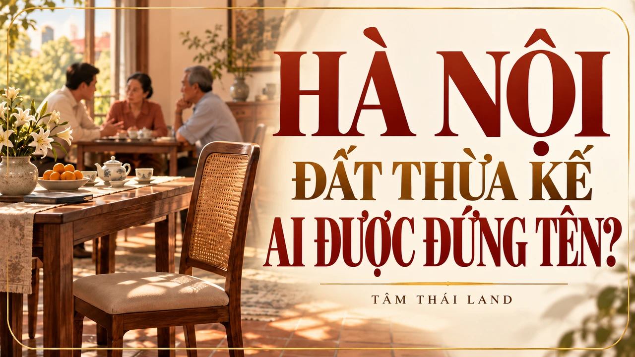 Minh họa AI cho Sang tên đất thừa kế Hà Nội: Cần thống nhất những gì; không phải hồ sơ hoặc nhân vật thật.