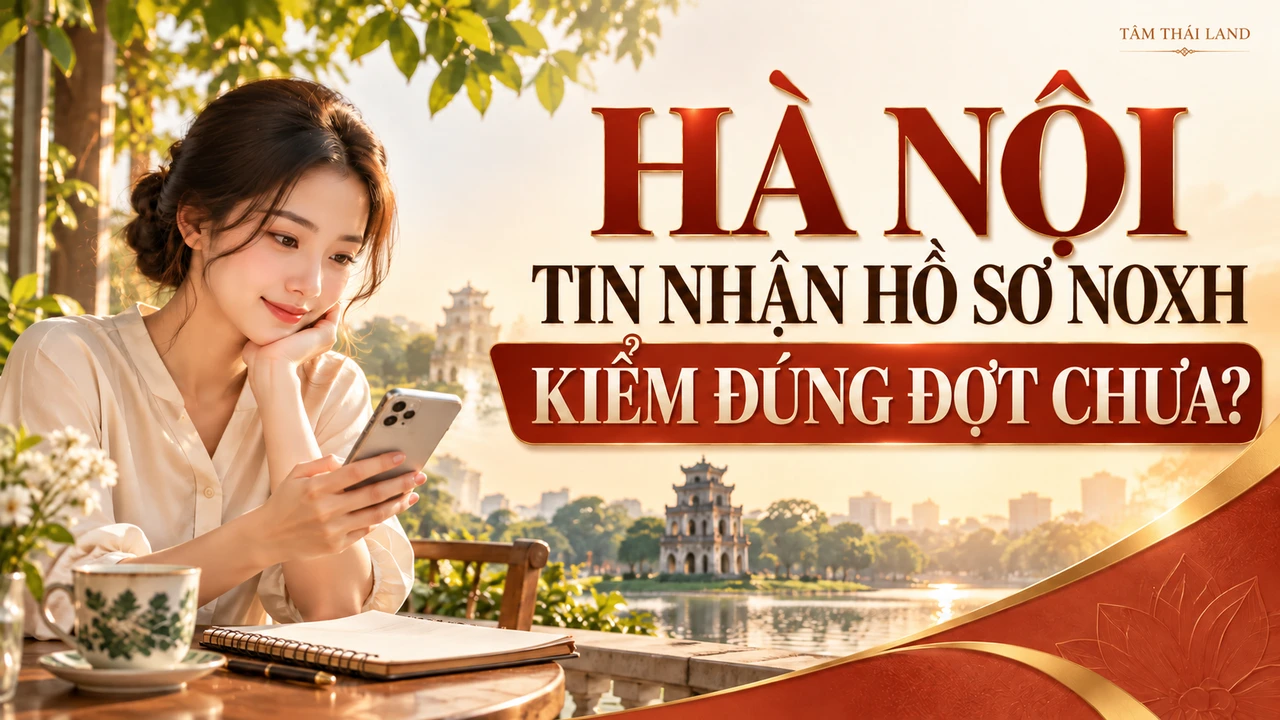 Minh họa AI chủ đề Nhà ở xã hội Hà Nội nhận hồ sơ: Cách kiểm thông báo; không phải người hoặc hồ sơ thật.