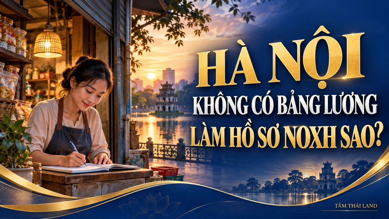 Minh họa AI chủ đề Lao động tự do mua NOXH Hà Nội: Hồ sơ thu nhập; không phải người hoặc hồ sơ thật.