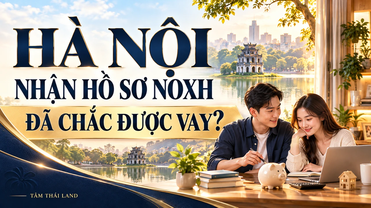 Minh họa AI chủ đề Vay mua nhà ở xã hội Hà Nội: Vốn tự có và điều kiện; không phải người hoặc hồ sơ thật.