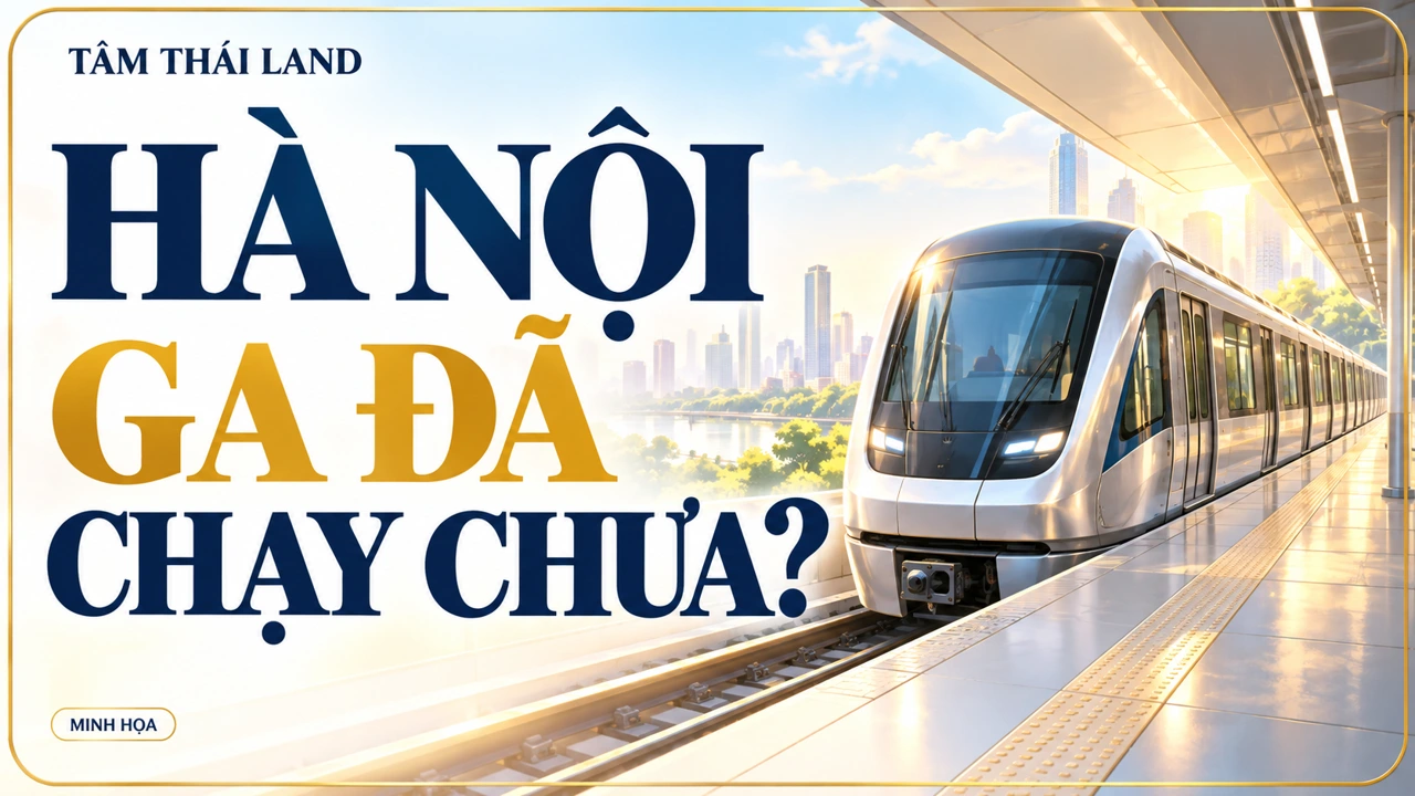 Minh họa biên tập Hà Nội: Ga được nhắc trong tin mới đã đón khách chưa?