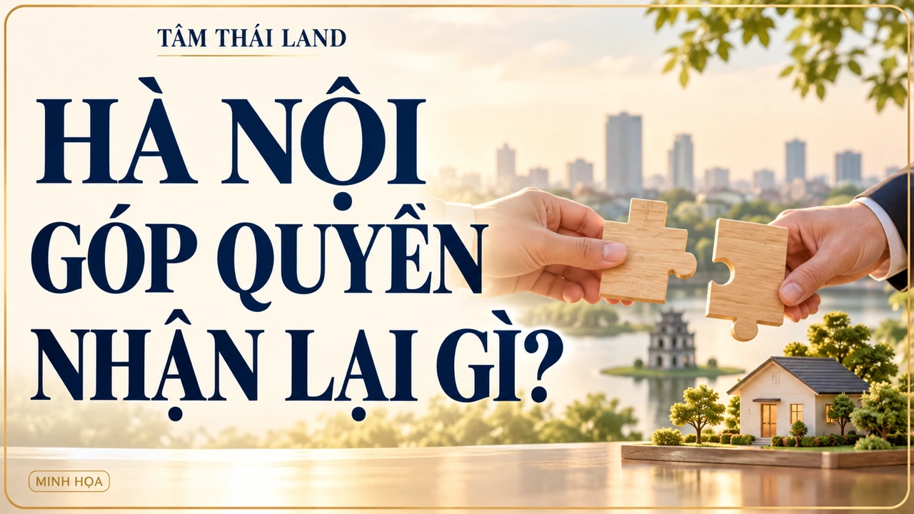 Minh họa biên tập Hà Nội: Được mời góp đất làm TOD: phần nhận lại đã rõ chưa?