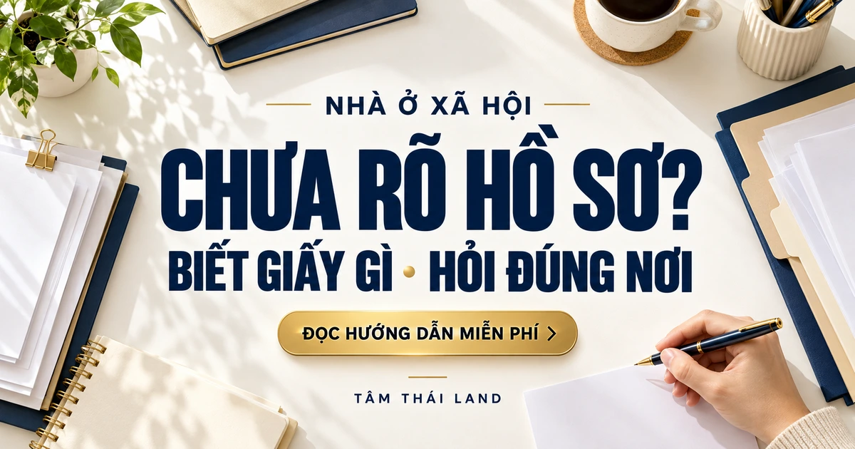 Ảnh chia sẻ cẩm nang nhà ở xã hội với câu hỏi Chưa rõ hồ sơ và lời nhắc biết giấy gì, hỏi đúng nơi.