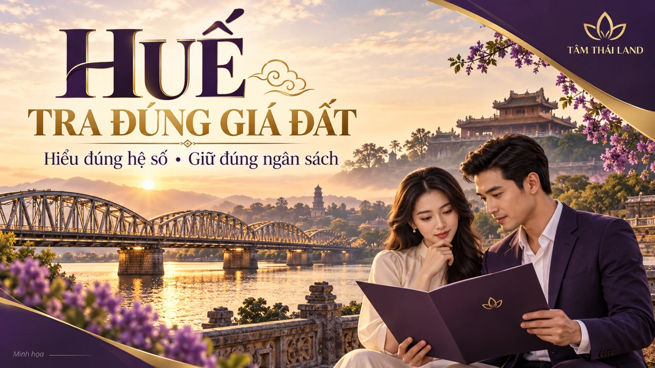 Minh họa Huế: tra đúng giá đất, hiểu đúng hệ số để chuẩn bị ngân sách
