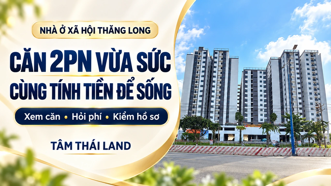 Nhà ở xã hội Thăng Long: căn 2PN vừa sức, cùng tính tiền để sống