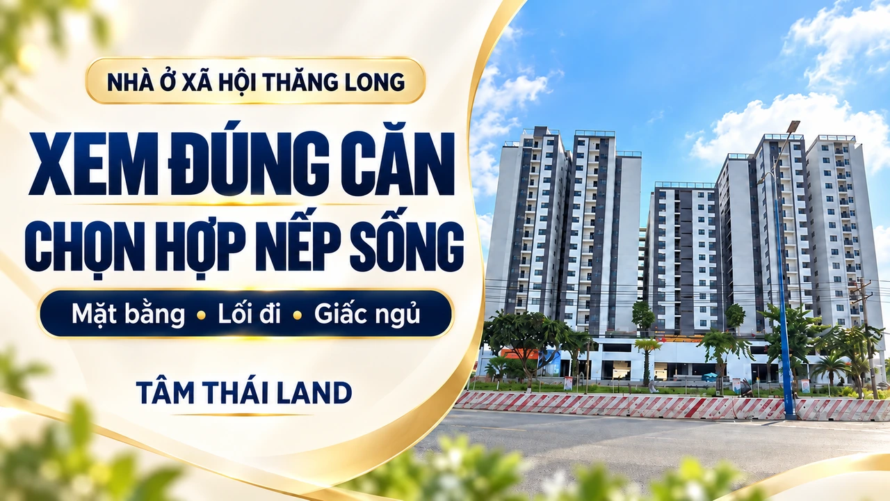 Nhà ở xã hội Thăng Long: xem đúng căn, đối chiếu mặt bằng, lối đi và nếp ngủ