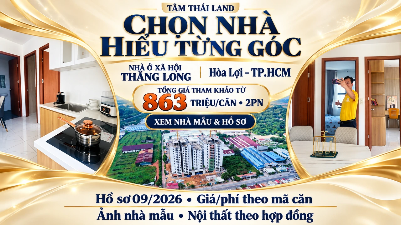 Thiết kế Thăng Long Hòa Lợi, TP.HCM, ghép góc bếp, bàn ăn căn mẫu và tổng thể công trình