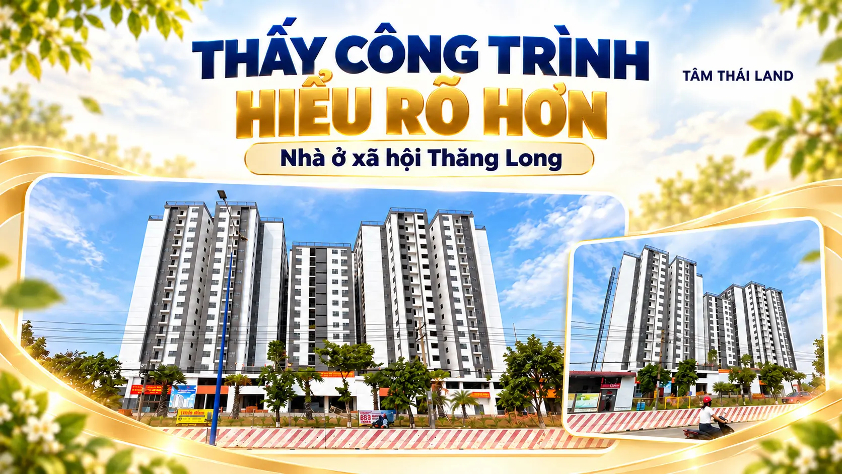 Đồ họa biên tập công trình Nhà ở xã hội Thăng Long