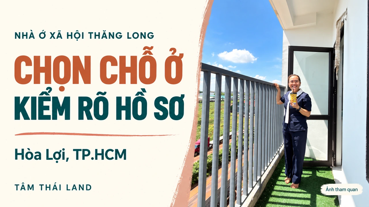 Người tham quan đứng tại ban công trong tư liệu Nhà ở xã hội Thăng Long do người dùng cung cấp.